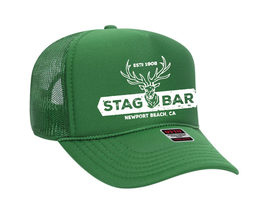 Stag Trucker Hat-Kelly Green