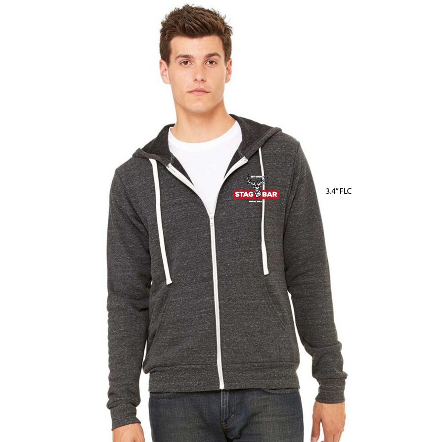 Stag Charcoal Zip Hoodie