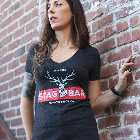 Stag Women's V-Neck Tee
