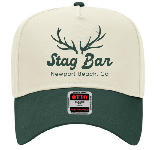 Green Antler Embroidered Hat